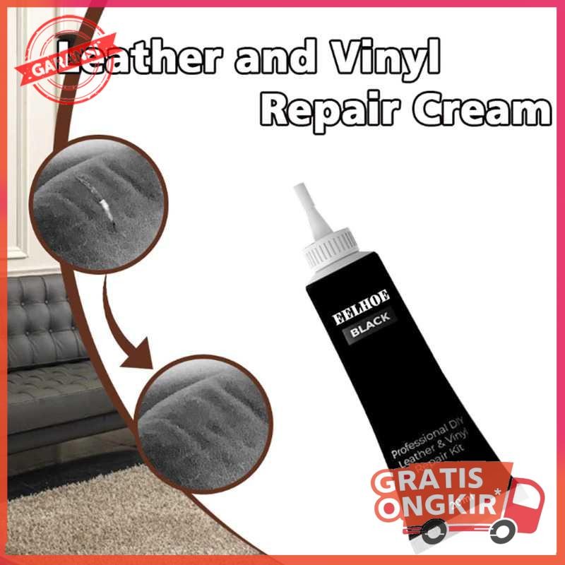 Krim Dempul Filler Reparasi Jok Kulit Mobil Repair Liquid 20ml - Hitam