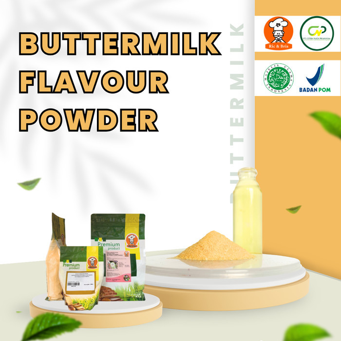 

Buttermilk Powder / Bubuk Butter Milk / Perisa Flavour Perasa Flavor Kode 370