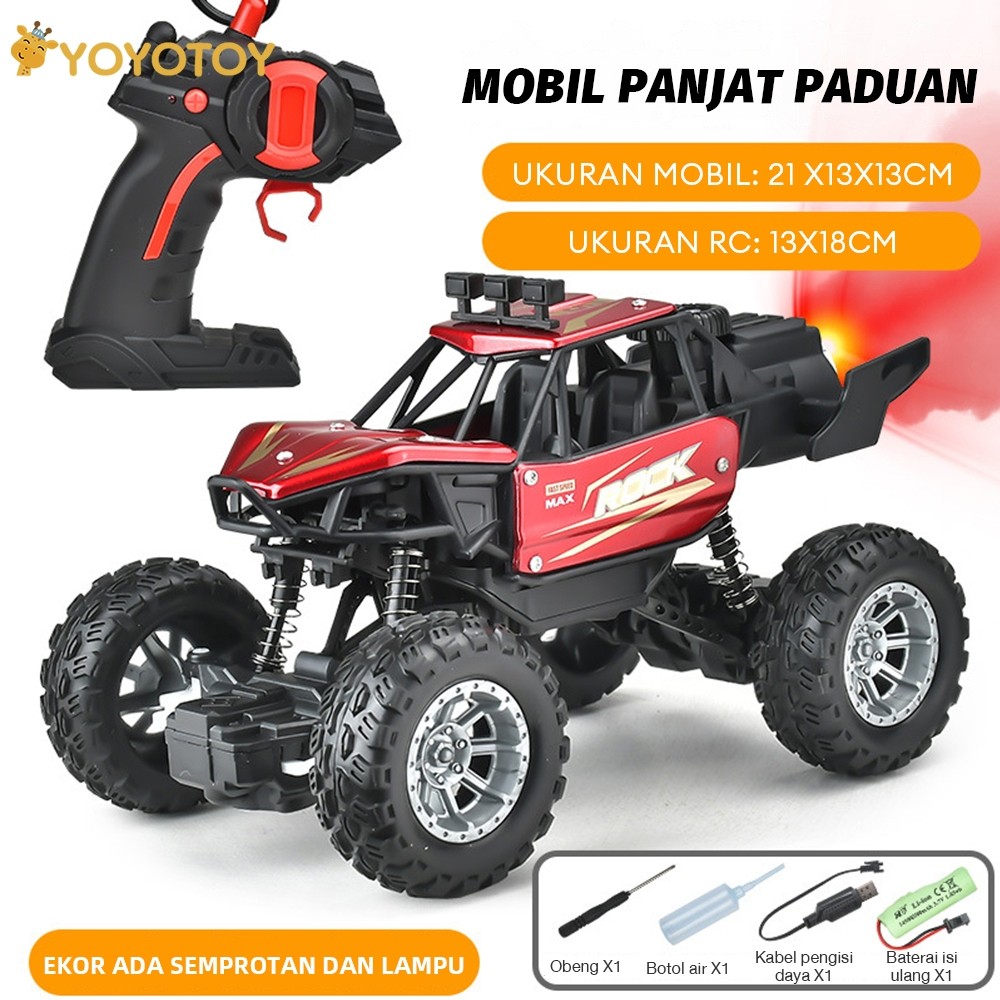 Product Laris Mainan Mobil Remote Control Spray Off-Road Climbing 2Wd Car Rc Offroad 4X4 Tahan Air