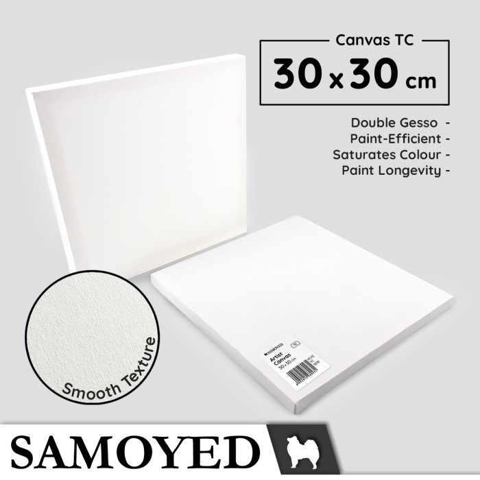 

Kanvas Lukis / Artist Canvas Board / Panel 30 x 30 cm Samoyed ACVS-TC-3030