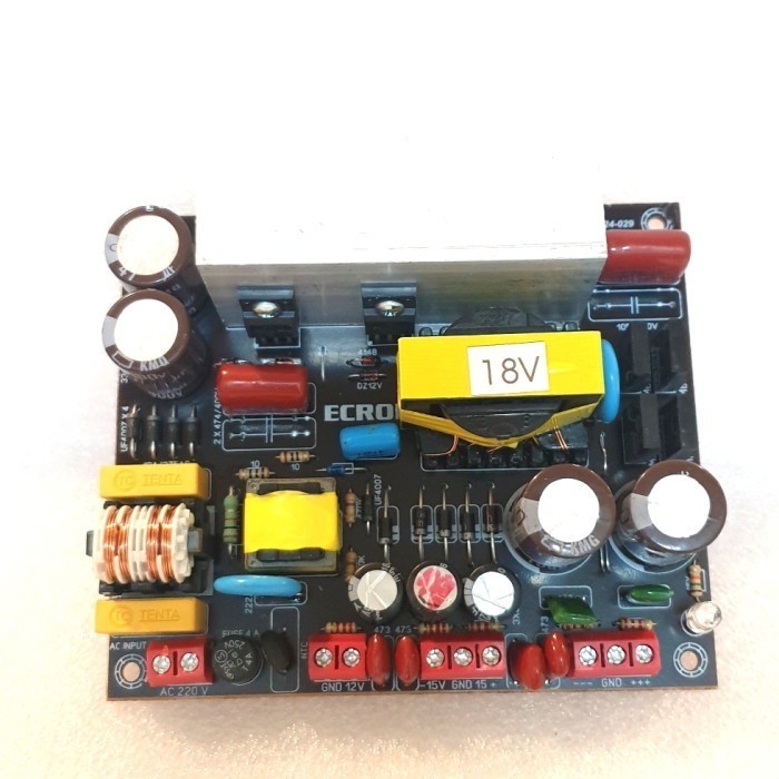 SMPS TRAFO SWITCHING 10A CT 18V.EXTRA 1.5A CT 15V &0-12V