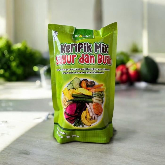 

BARANG TERLARIS KERIPIK MIX SAYUR DAN BUAH POUCH JUMBO 500GR DAN 250GR