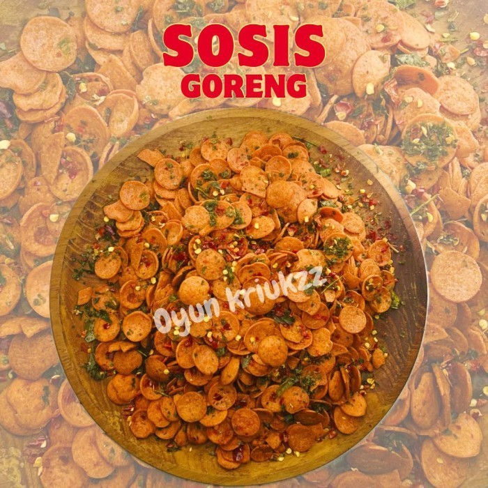 

BARANG TERLARIS Kripik Sosis Goreng Pedas 600 gr Sosreng