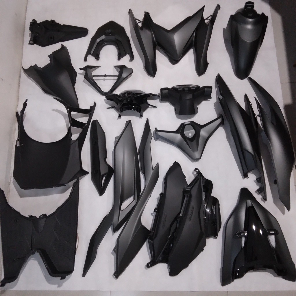 Complete Full Body bodi Hitam Honda All New Vario 125 150 LED 2018 - 2022 ( COMPLETE SET BODY VARIO 