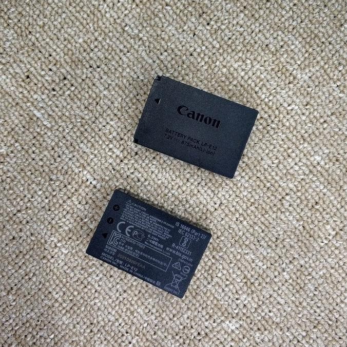 Baterai Canon Lp-E12 Batre Ori Bekas Lpe12 100D M2 M50 M10 M100 Eosm New Stok