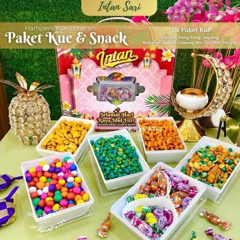 

Intan Sari Snack Dan Kue - Kacang Coklat - Paket Kue Lebaran Isi 6 Toples - Aneka Kue Kering Idul Fitri - Parcel Lebaran Terlaris! Produk Ini Banyak Dicari