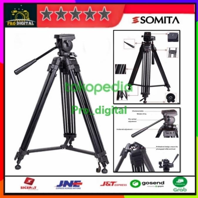 Tripod Kamera Video Fotografi Professional St-650 Somita St 560 New Stok