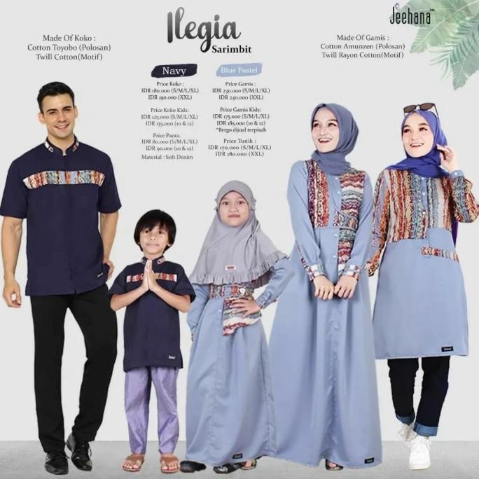 Sale Now Baju Sarimbit Keluarga Muslim 2022 Famset Terbaru Lebaran Ilegia Jhn Pengiriman Cepat