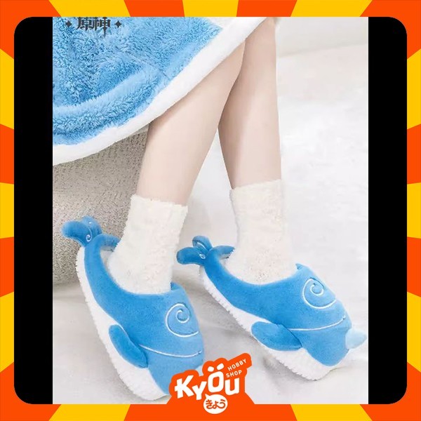 Terlaris Childe Whale Mascot Slippers - Genshin Impact