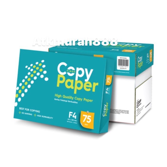 

TERLARIS! Kertas HVS Copy Paper F4 75 / 1 Box / 5 Rim