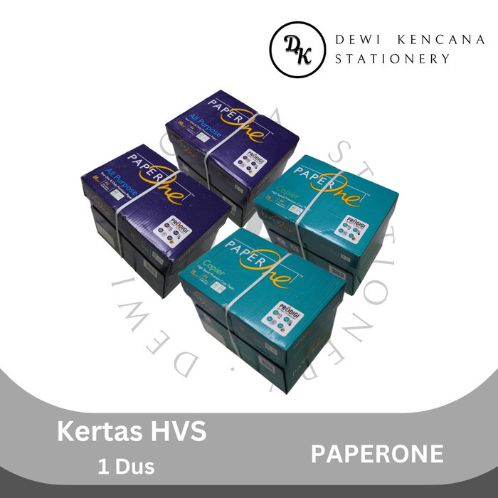 

PROMO! Kertas HVS/Kertas Print Fotocopy PaperOne 1Dus isi 5Rim