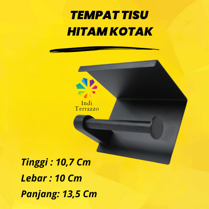 PENAWARAN SPESIAL INDI TERRAZZO TEMPAT TISSUE TOILET TISU TOILET TIPE TEMPAT KOTAK HITAM SNM79