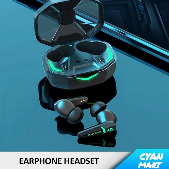 Headset Black Shark Lucifer T1 TWS Wireless Earphone Gaming BlackShark Terlaris