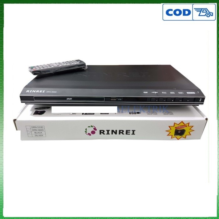 TERBARU Rinrei Dvd Player DRN-566 body besi optik samsung