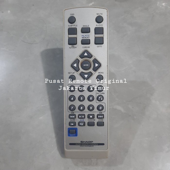 TERBARU REMOTE REMOT DVD AUDIO SHARP RRMCGA006BGZZ ORIGINAL