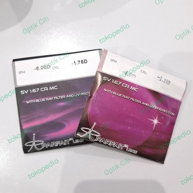 Lensa Kacamata Minus Anti Blueray 1.67 super tipis anti sinar biru Terlaris