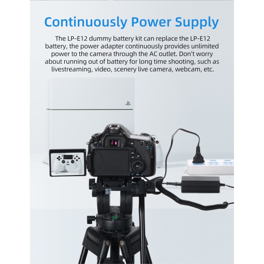 Kingma Dummy Lp-E12 Battery Kit For Canon Eos - Baterai Dummy