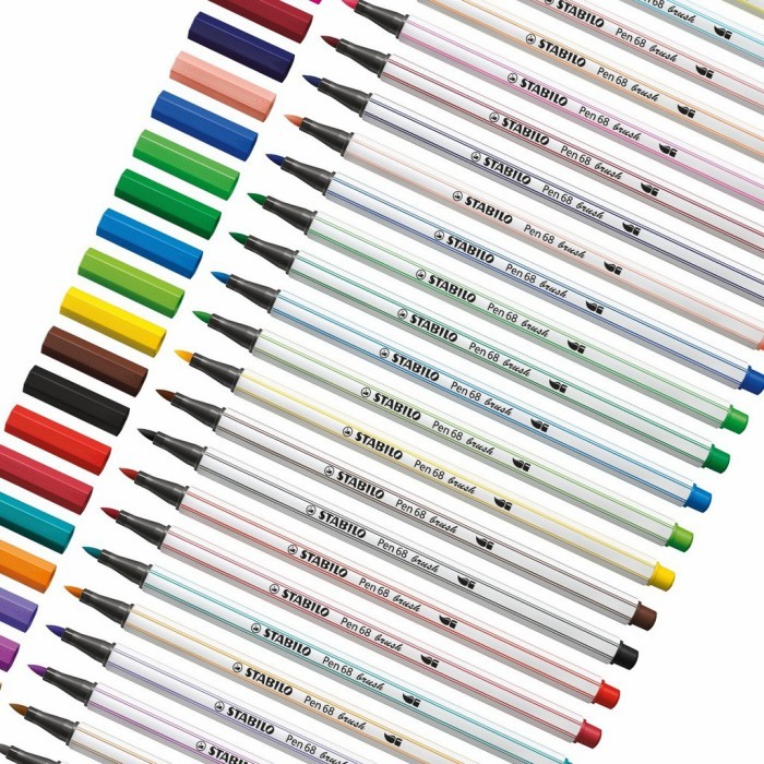 

STABILO PEN 68 BRUSH SET 19PCS / PREMIUM MARKER KUAS KALIGRAFI ART LET