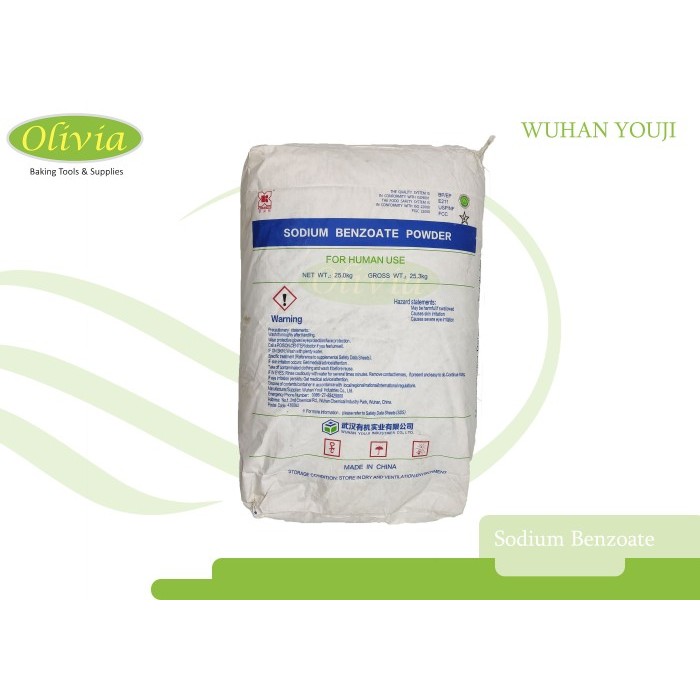 

Sodium Benzoate Wuhan - Pengawet Makanan Food Grade 25Kg