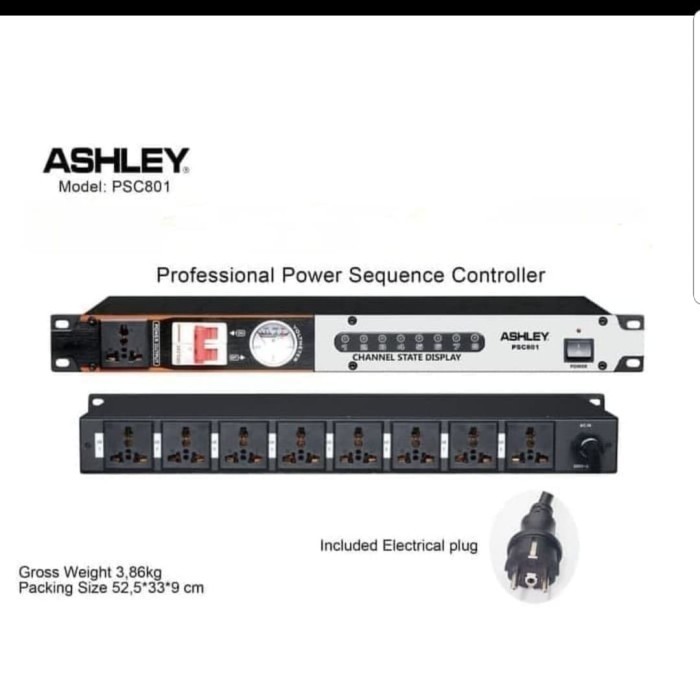

BERGARANSI POWER SQUENCE ASHLEY PSC801/PSC 801 POWER DISTRIBUTOR