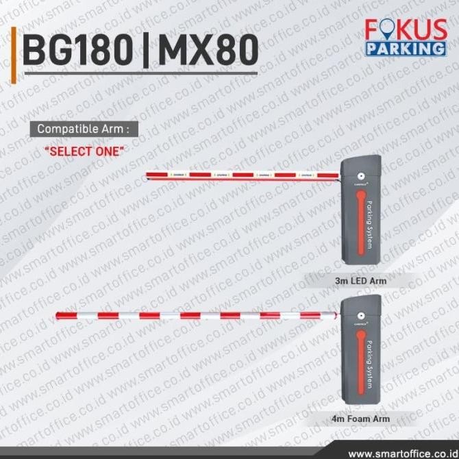 Barrier Gate Bg180 Portal Otomatis Perumahan Palang 3M Led Arm 4M Foam