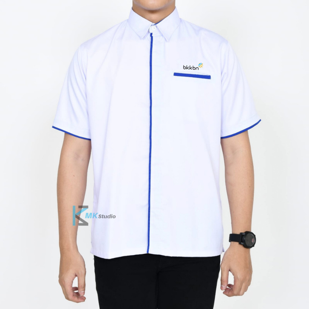Diskon Spesial  Baju Dinas Bkkbn Terbaru/Seragam Kerja Bkkbn 2025/Pdl Putih Bkkbn Pria/Baju Putih