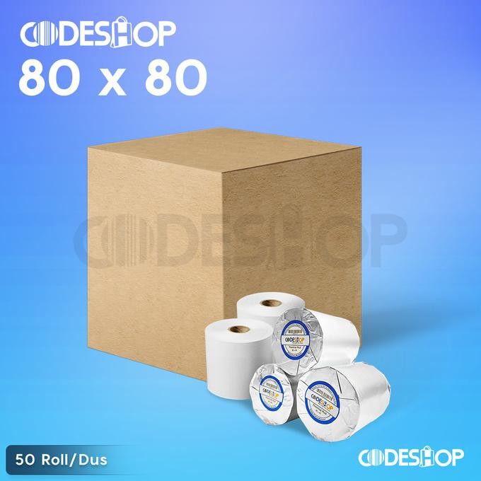 

1 DUS - KERTAS THERMAL UKURAN 80x80 MM - 80MM - 80x80MM CODESHOP