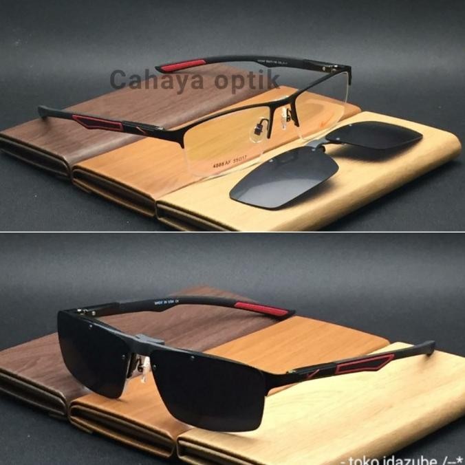Kacamata Nike Clip On Hitam Doff Frame Kacamata Terlaris