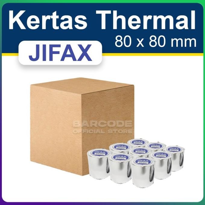 

( 1 DUS ) KERTAS PRINTER THERMAL EPSON TMT82 80x80 MM - 80MM - 80x80MM