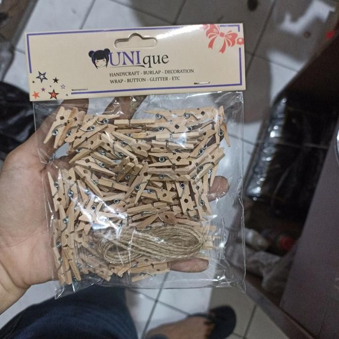 

cusss order] Wooden Clip, Jepitan Kayu Polos Pack, Jepitan kayu untuk foto