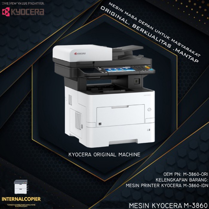 Mesin Printer Kyocera M-3860-Idn Portable Original Baru Fotocopy Murah