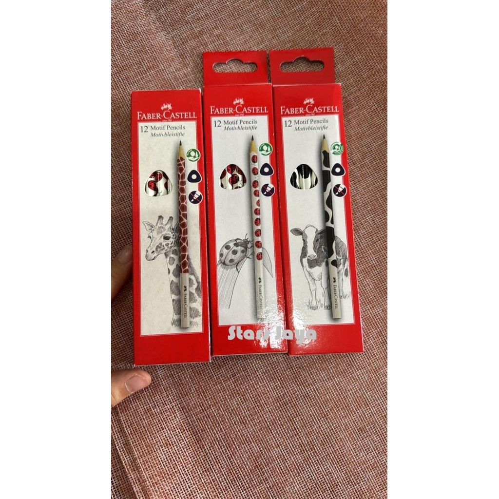 

langsung order saja] Pencil Faber Castell 2B Animal Print