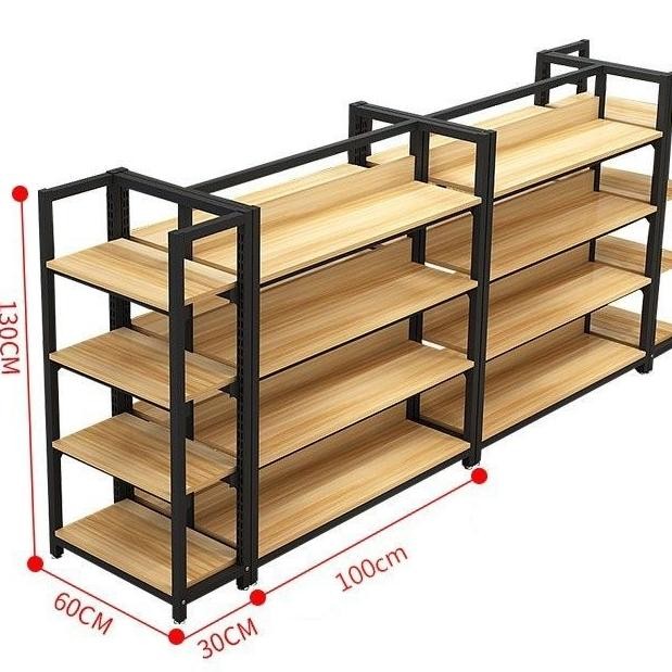 CO RAK KOSMETIK / RAK TOKO / RAK MINIMARKET KAYU MINIMALIS (PANJANG)