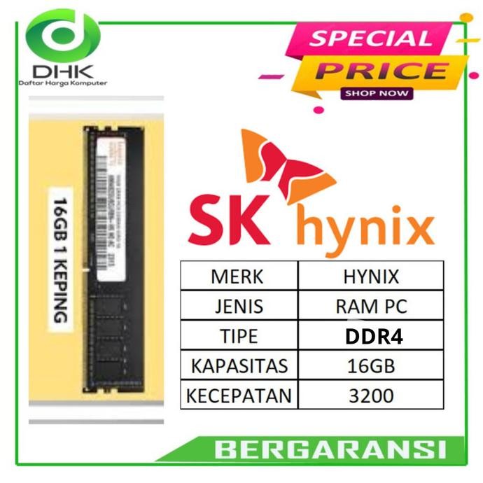 RAM LONGDIM DDR4 16GB 3200 HYNIX