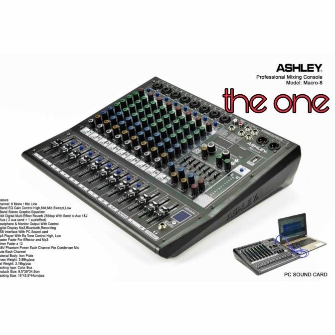Promo Mixer Audio Ashley Macro 8 / Macro8 8Channel