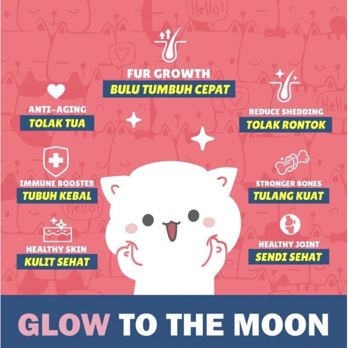 Grosir Vitamin Bulu Vitamin Rontok Bulu Kucing Glow Up Petglow