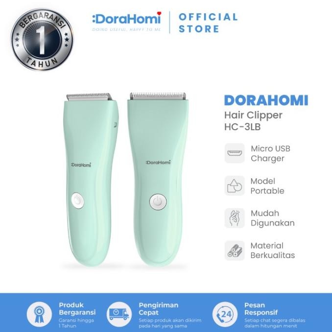 Murah Dorahomi Alat Cukur Rambut Portable Mesin Potong Jenggot Cas Baterai