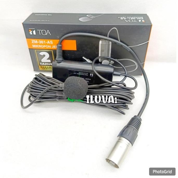 Grosir Mic Imam Jepit Clip On Toa Jack Xlr Male
