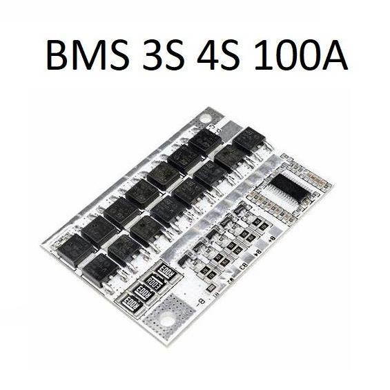 Bms Module Baterai Charger Modul 3S 4S 100A Bms Protection Board Lion Lipo 18650 21700 26650