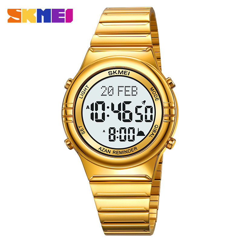 SKMEI Jam Tangan Digital Pria Muslim Qibla