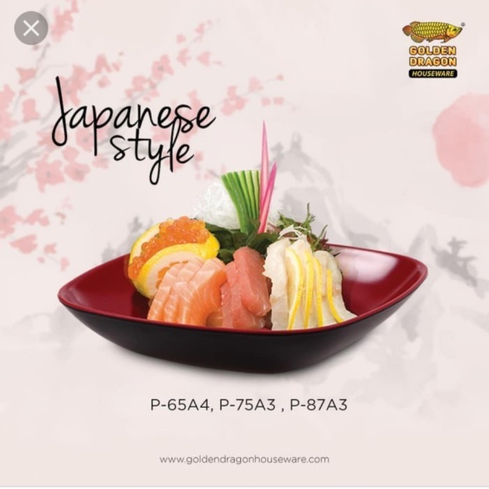 @#@#@#] P65A4 Piring Makan Piring Melamin Piring Kotak Dalam 6" 2 Warna