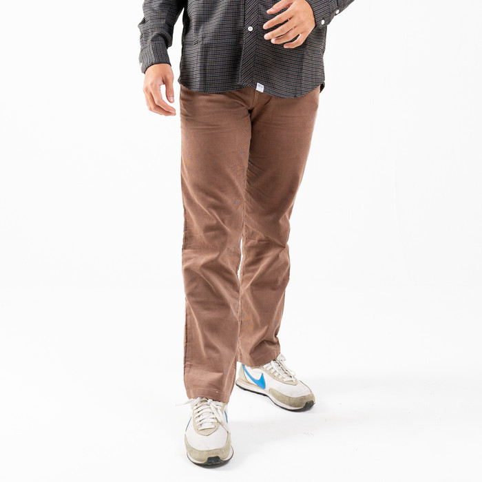 Sunnylands Corduroy Regular Pants-Coklat Susu