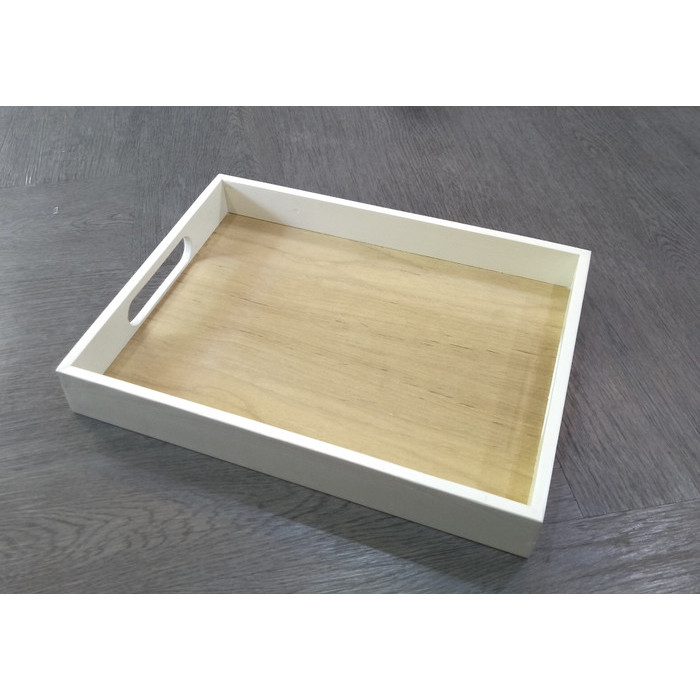 Baki Kayu Putih / Nampan Tray Kayu Jati Hotel