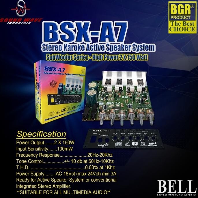Terlaris KIT POWER SPEAKER AKTIF BSX A7 SALE