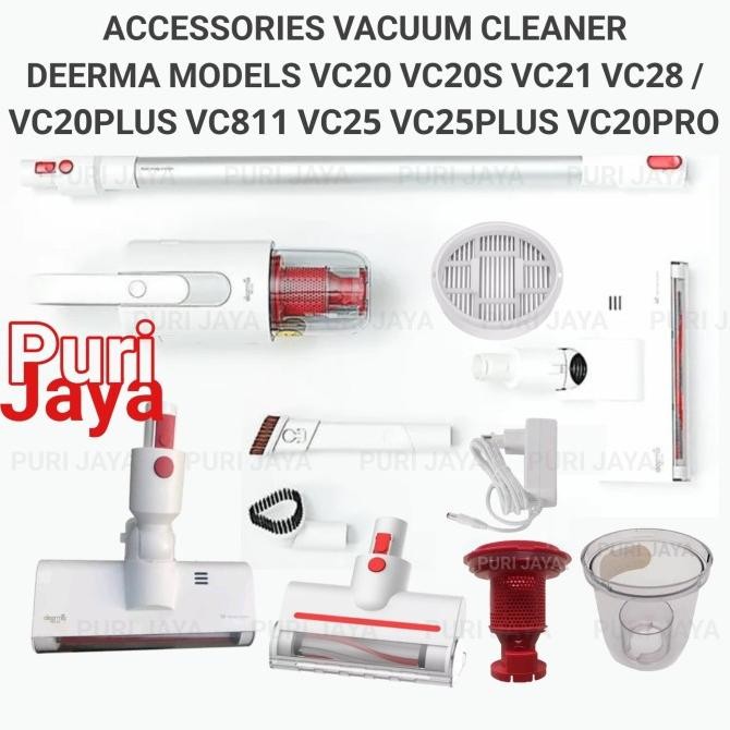 Deerma VC20 Plus VC21 VC20S Head Brush Nozzle Dust Box Adapter Charger