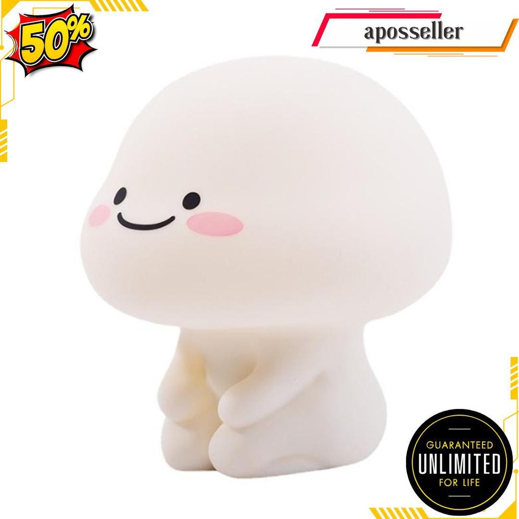 Warm Light Quby Lamp Tidur Quby Pentol Lampu Tidur Quby Star Moly Soft Head Touch Dimmer Lamp Termur