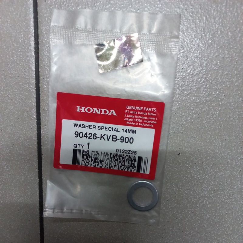 90426KVB900 – WASHER SPECIAL 14MM, RING PULLY DEPAN, RING KIPAS RUMAH ROLLER VARIO KARBU, VARIO 125 