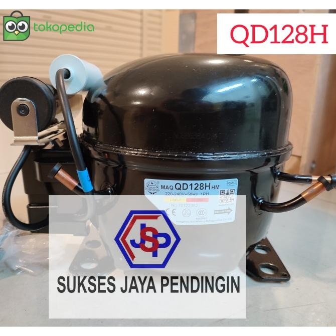 BEBAS ONGKIR - Compressor Nihong QD128H R134a / Kompresor MAQ QD128H HM