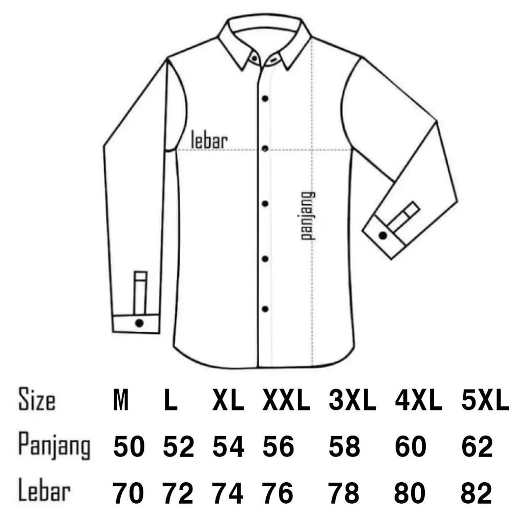 GF21 Kemeja pria / Kemeja Pria Lengan Panjang Kasual Polos Premium