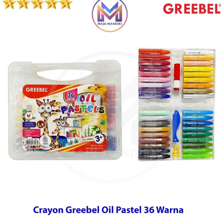 

Crayon Greebel 36 Warna Oil Patel Non Toic